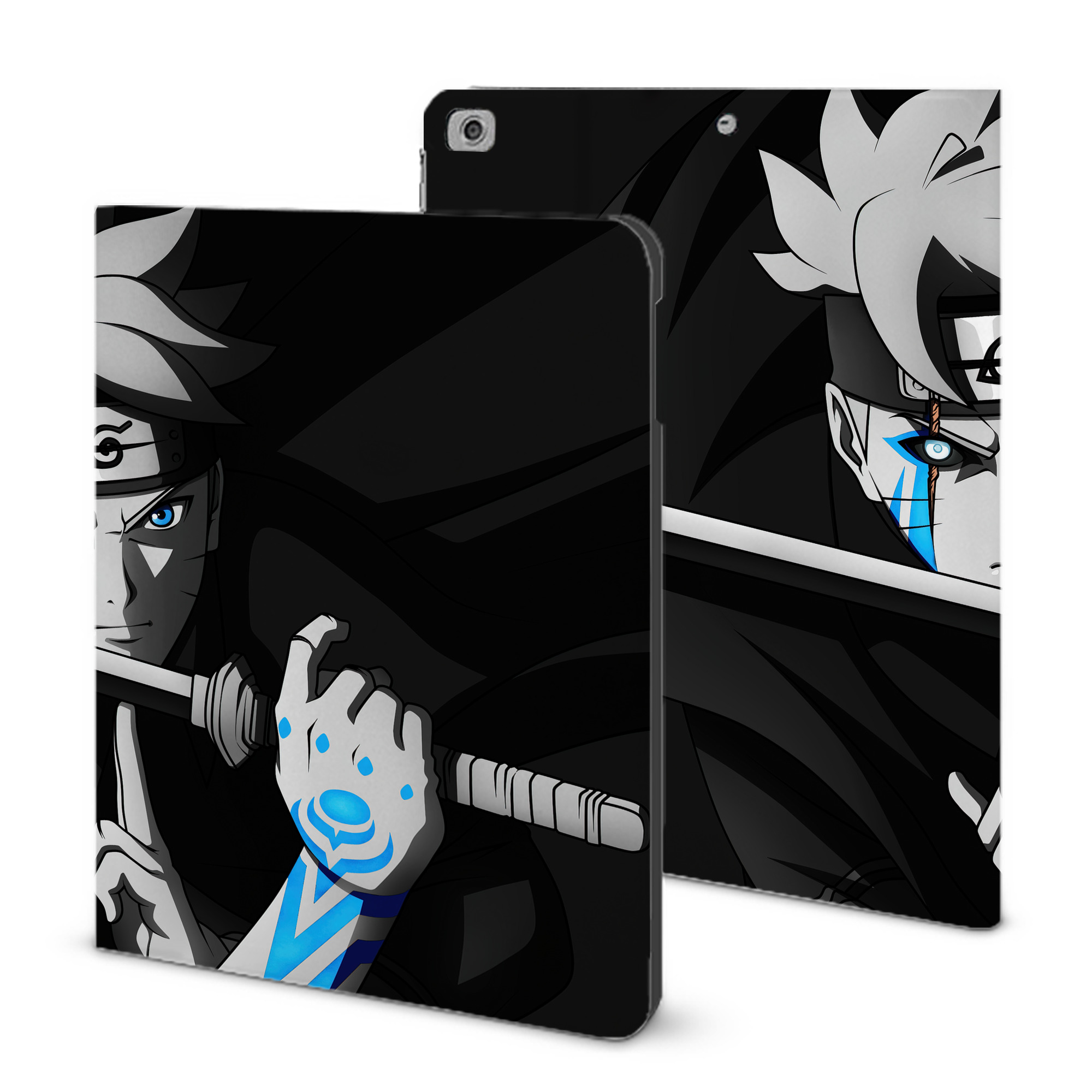 （画像用） NARUTO -ナルト- NARUTO -ナルト- 疾風伝 IPad ケース ブック型 PUレザー TPU 耐衝撃 軽量 薄型 ペン収納なし 全面保護 IPad 各モデル対応
